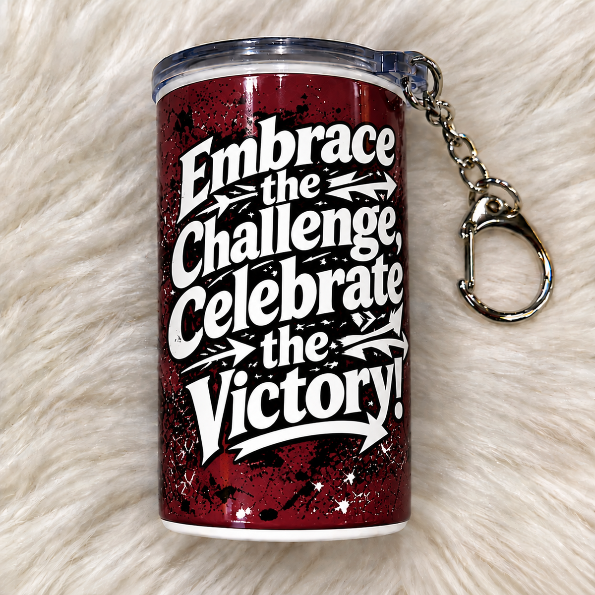 Embrace the Challenge, Celebrate the Victory Mini Inspirational Tumbler