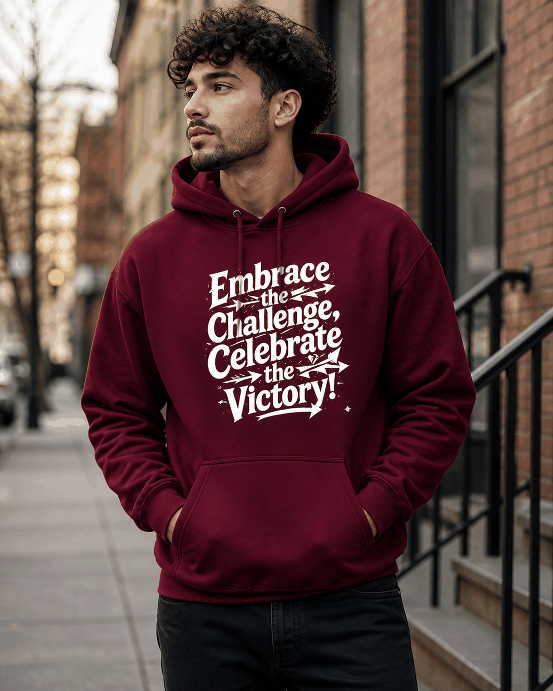 Embrace the Challenge, Celebrate the Victory Hoodie