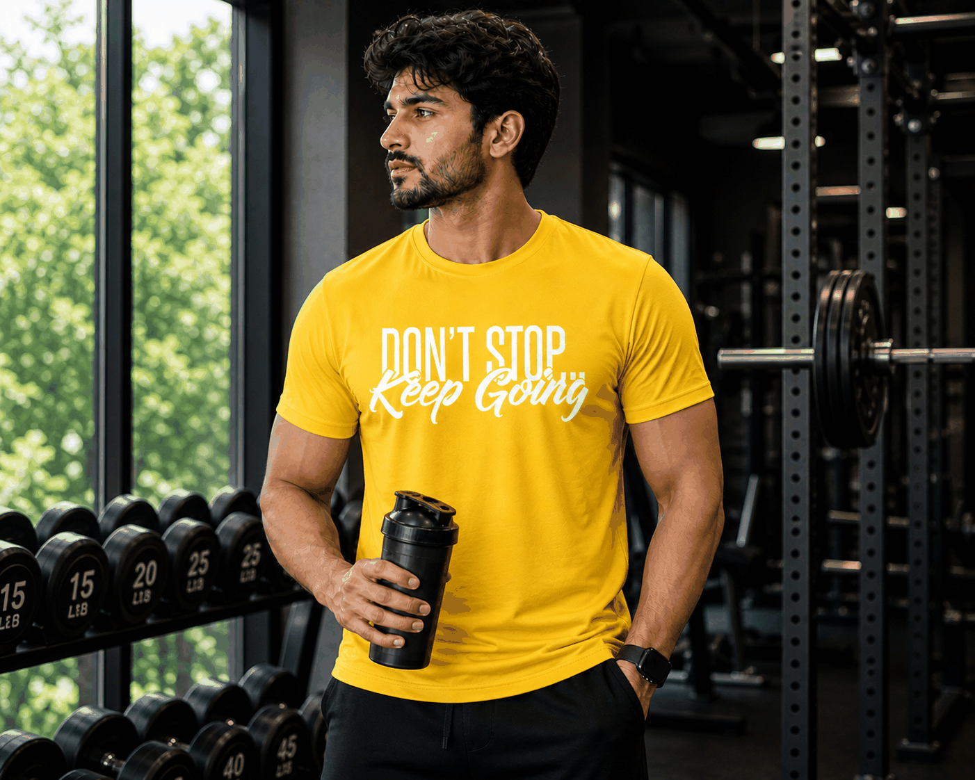 Moisture-wicking performance t-shirt designed for breathability, quick-dry, and comfort during workouts and daily wear
