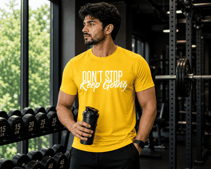 Moisture-wicking performance t-shirt designed for breathability, quick-dry, and comfort during workouts and daily wear