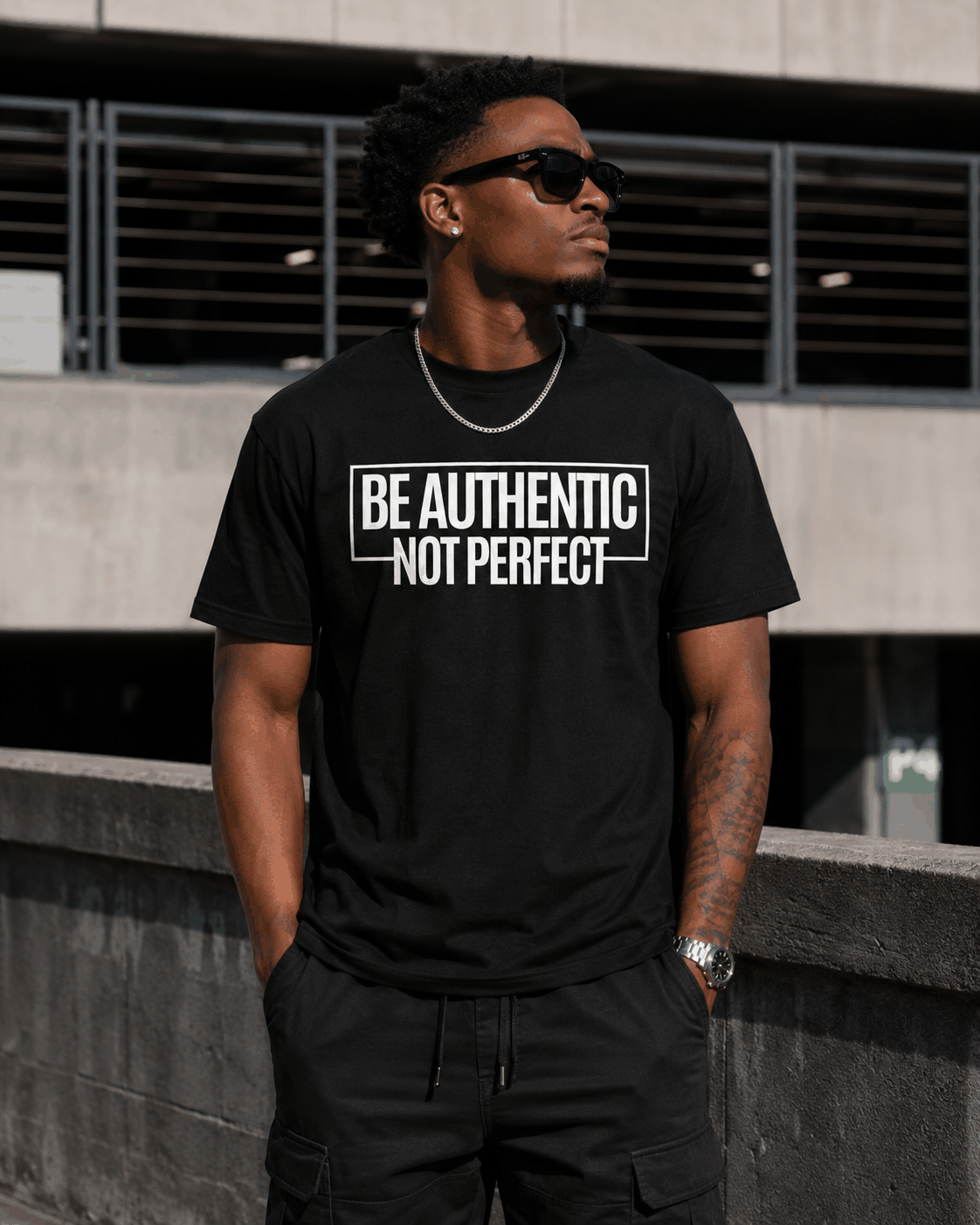 Be Authentic Not Perfect Short Sleeve T-Shirts