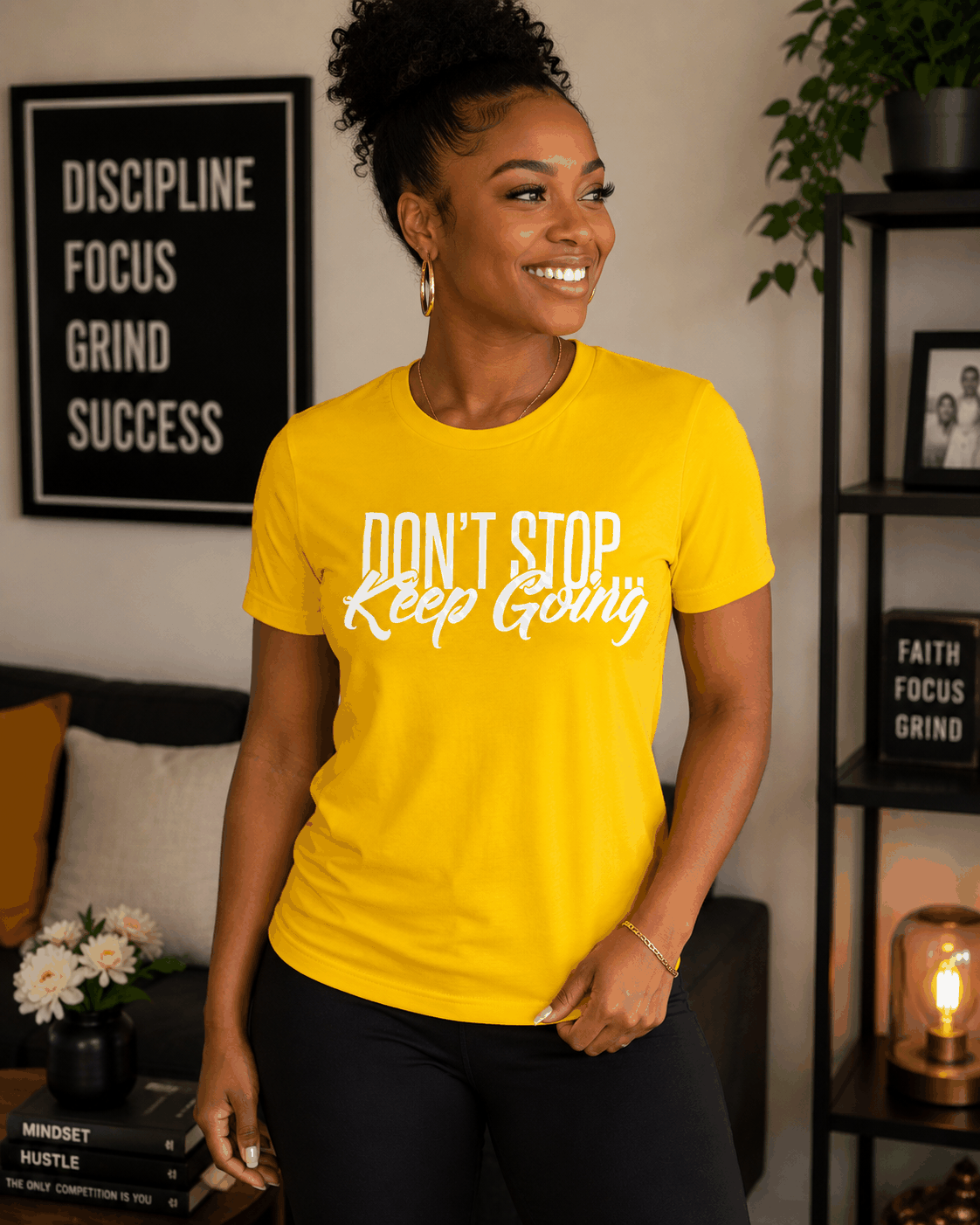Performance Short Sleeve T-shirts -Don't Stop Keep Going