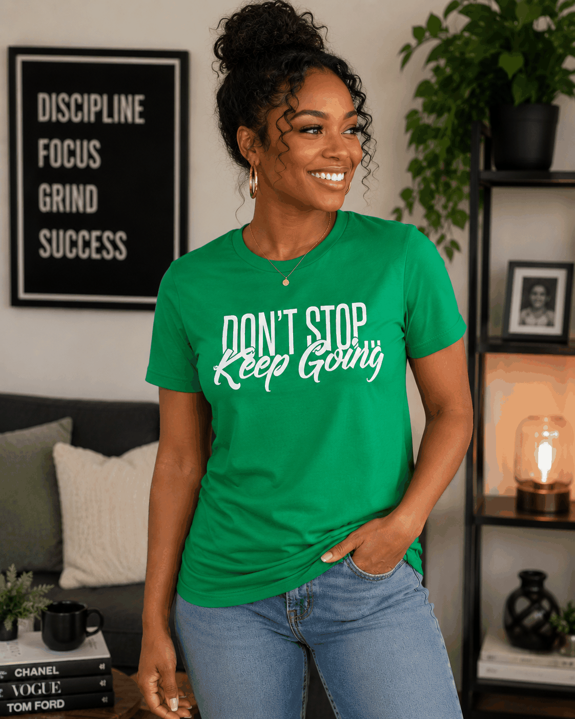 Performance Short Sleeve T-shirts -Don't Stop Keep Going