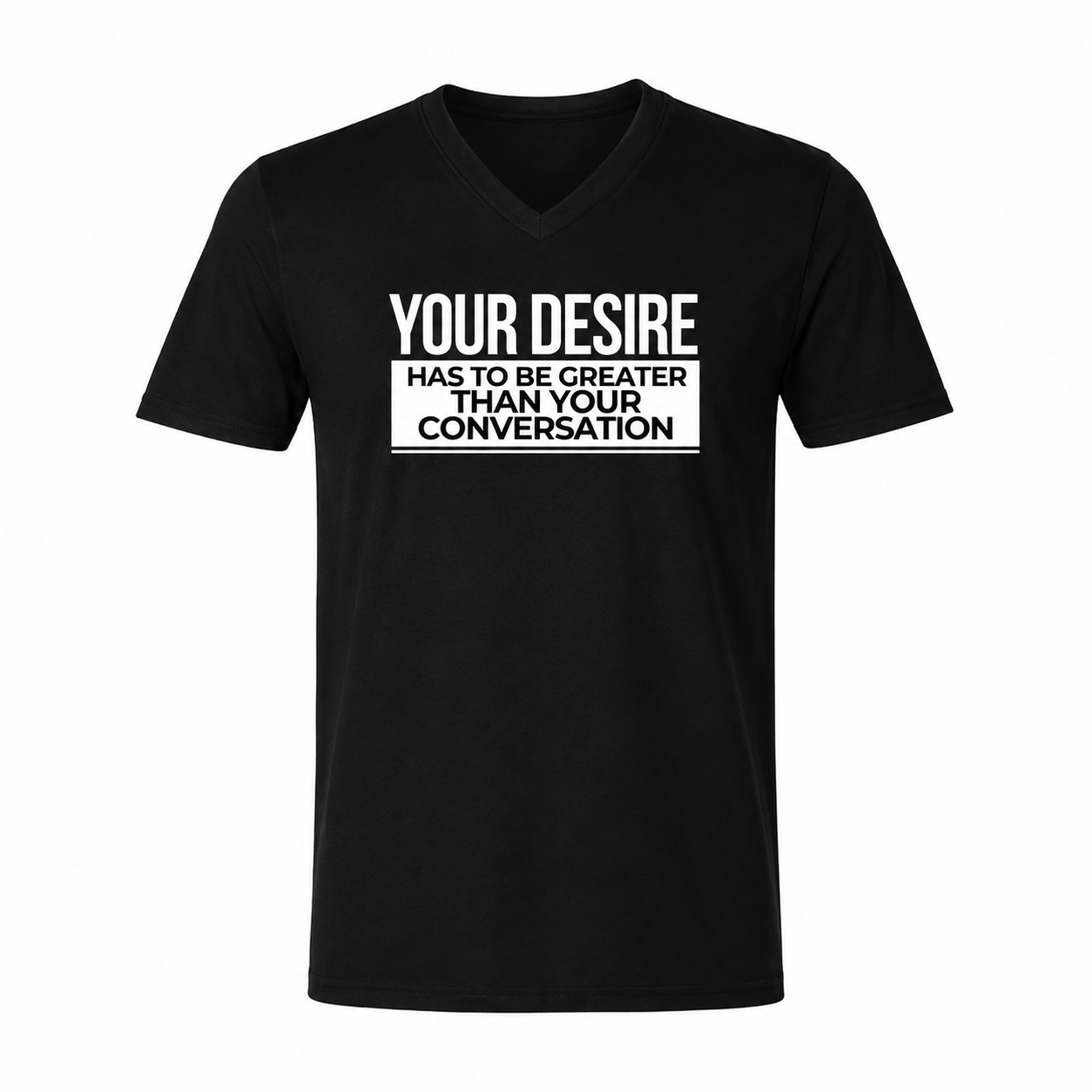 Cotton Slogan T-shirt with bold motivational slogan, soft breathable fabric, and versatile casual style