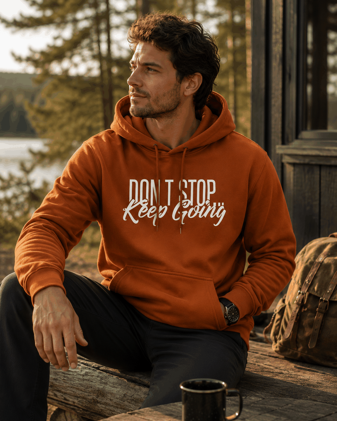 Don't Stop, Keep Going Hoodie - Empowering Authentic Style Collection