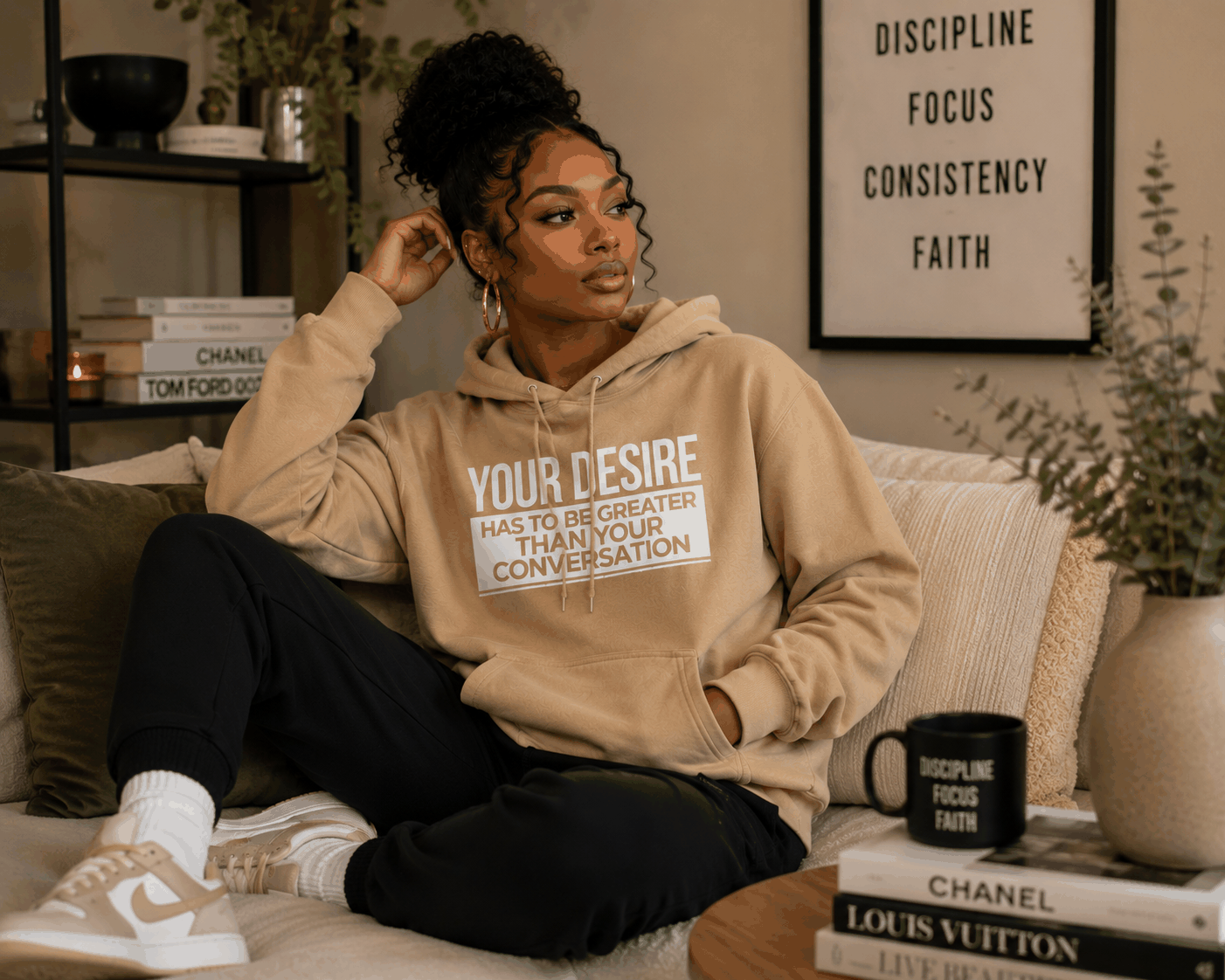 Your Desire has to be Greater... Hoodie - Embrace Authenticity & Style