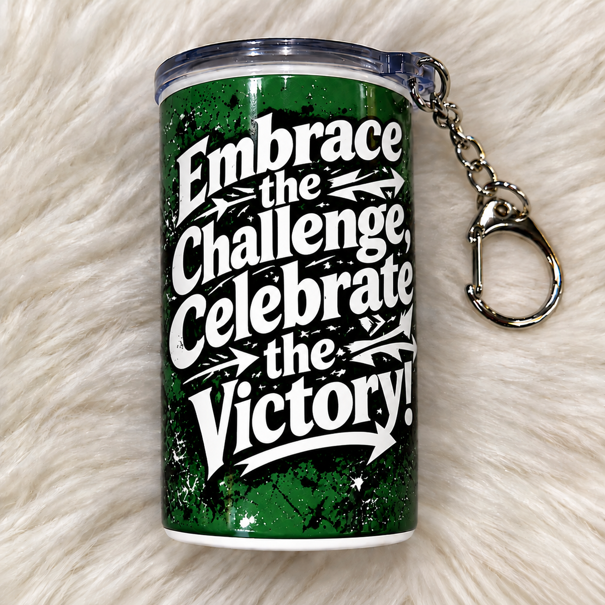 Embrace the Challenge, Celebrate the Victory Mini Inspirational Tumbler