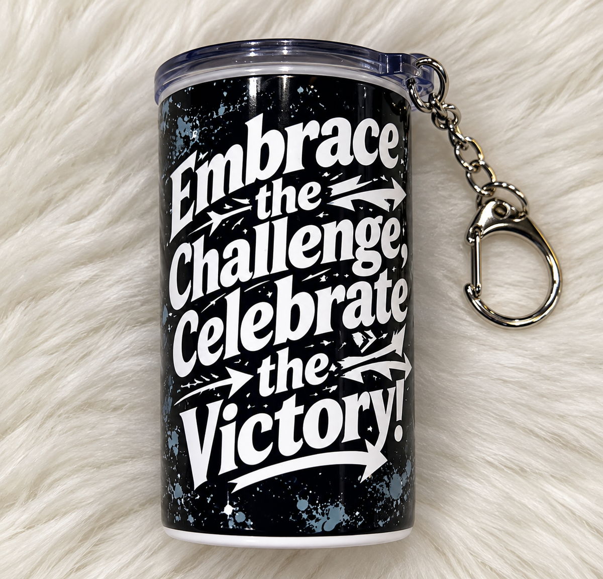 Embrace the Challenge, Celebrate the Victory Mini Inspirational Tumbler