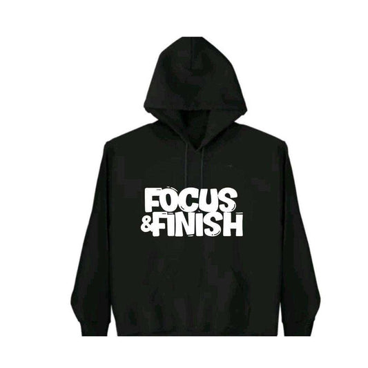 Stylish Focus - Finish Hoodie promoting authenticity and empowerment with unique designs and cozy comfort