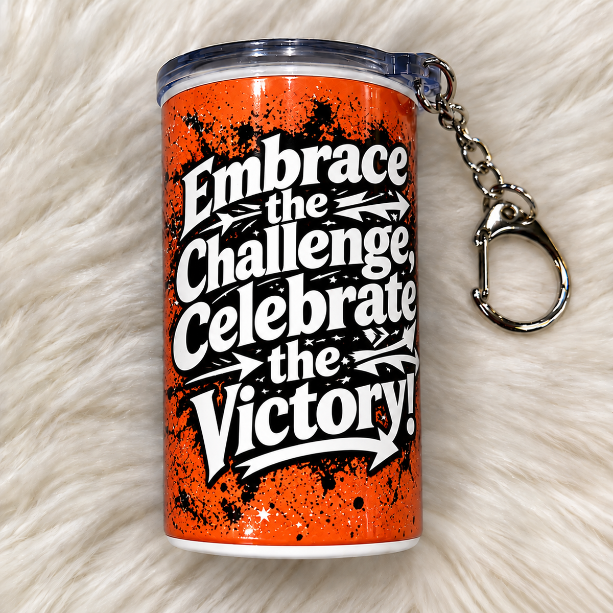 Embrace the Challenge, Celebrate the Victory Mini Inspirational Tumbler