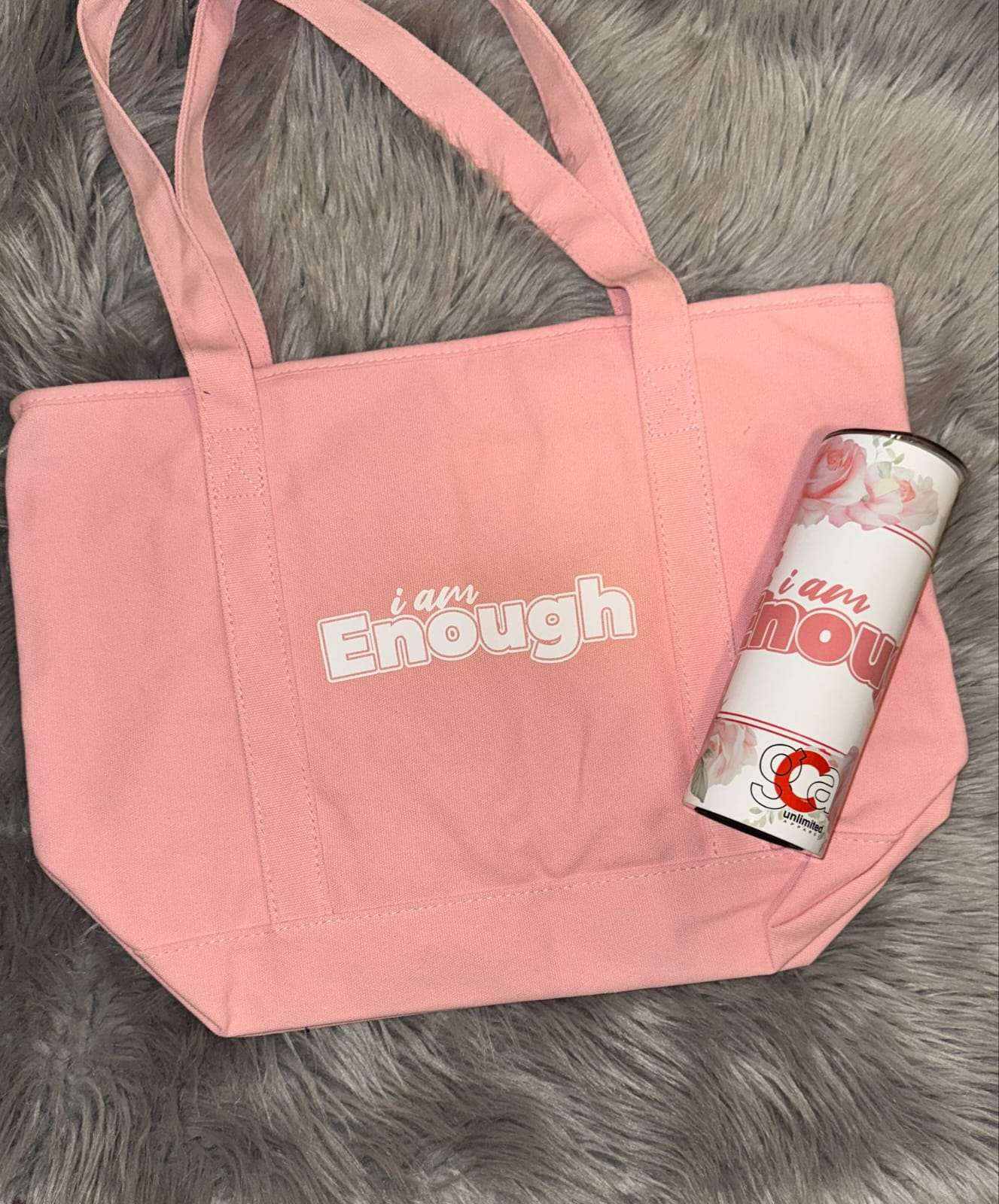 Inspirational Tote Bag with motivational quote, durable fabric, and spacious design for everyday use