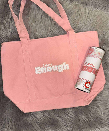 Inspirational Tote Bag with motivational quote, durable fabric, and spacious design for everyday use