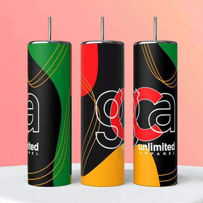 GCA Unlimited Inspirational Tumbler stainless steel insulated travel mug with motivational design