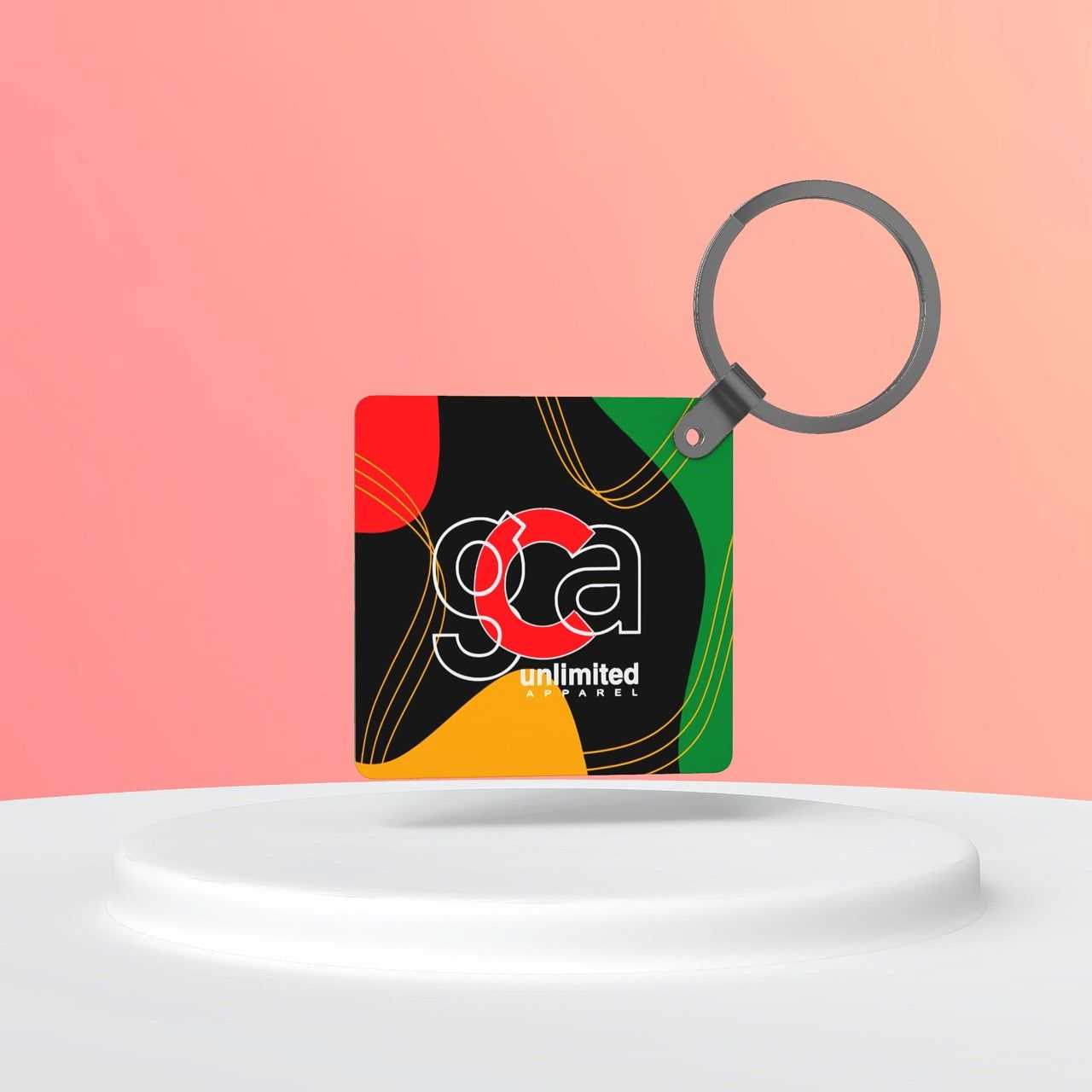 Inspirational GCA Unlimited acrylic keychains with vibrant motivational designs and durable construction for everyday use